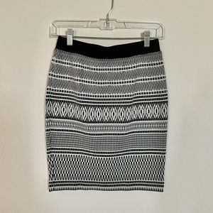 Anthropologie Ikat B&W Skirt